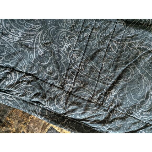 VTG FRENCH BRAID QUILT 1980s-90s Earthtone Ombre Batik Patchwork 67x70" - Picture 12 of 12